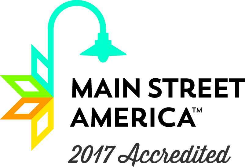 Main Street New Iberia's 2017 National Accreditation Logo