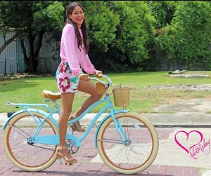 Alex Malay Summer Outfit Girl on Bicycle