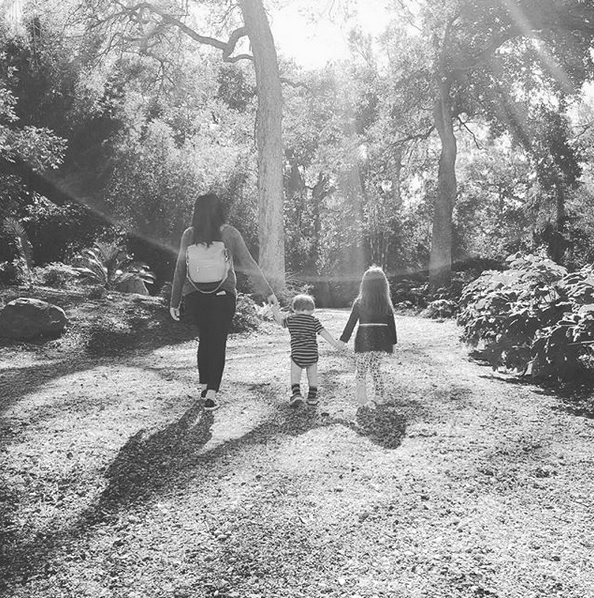Family walking at Jungle Gardens on Avery Island