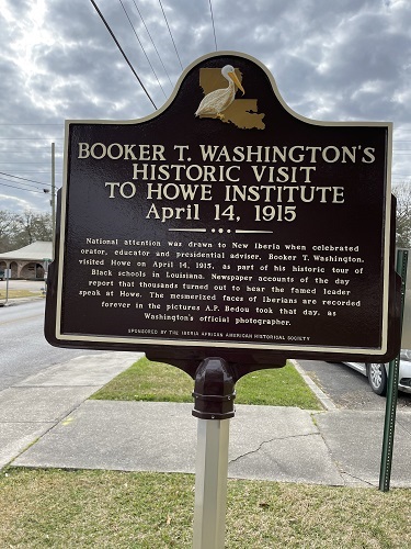 Booker T. Washington Historic Visit Marker