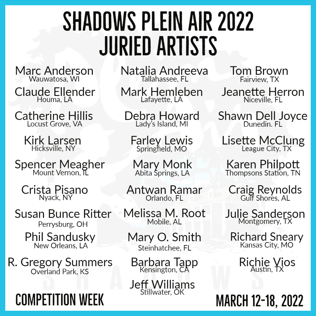 Shadows Plein Air Juried Artists