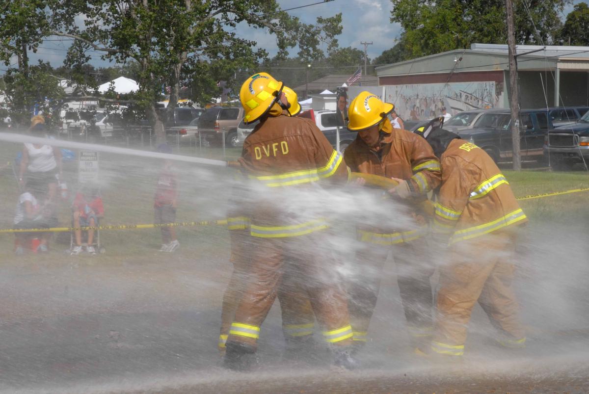 Delcambre Shrimp Festival firefighters water fights