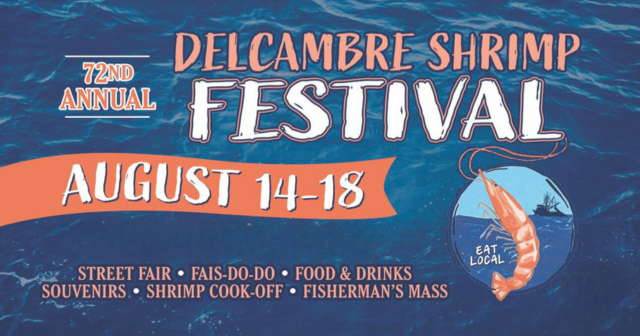 Delcambre Shrimp Festival Aug 14-18, 2024 