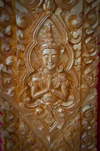 Carving at Laotian Temple - Courtesy of Iberia Parish CVB