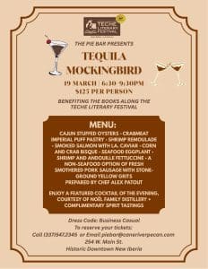 Tequila Mockingbird event flyer