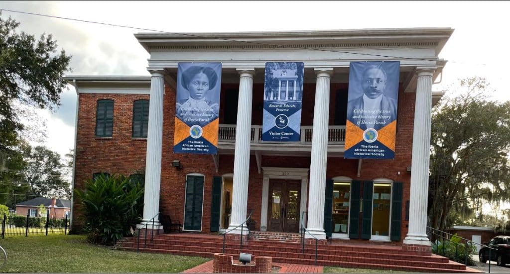 IAAHS banners at Shadows visitor center